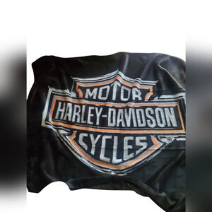 Harley Davidson throw blanket